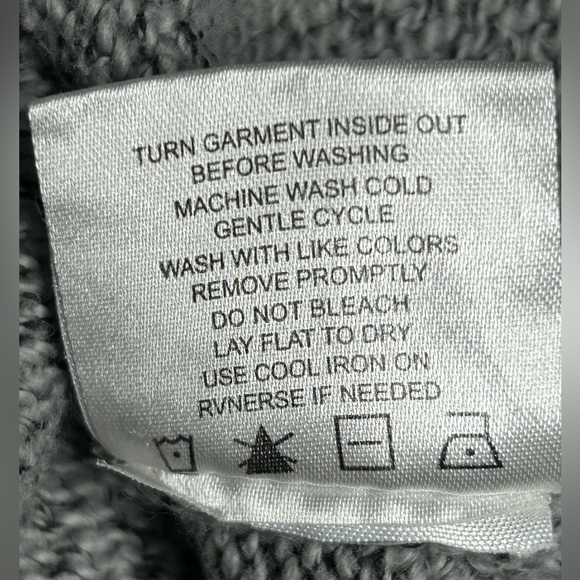 Threads 4 Thought Men's Knit Shawl Neck Button Pullover Gray Sweater Size 3XL - Picture 6 of 6